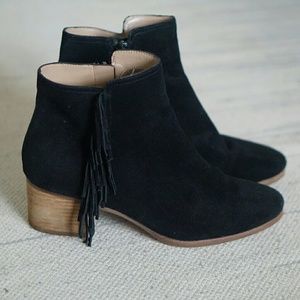 Black Suede Ankle Booties